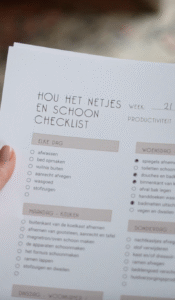 Ontspullen planner